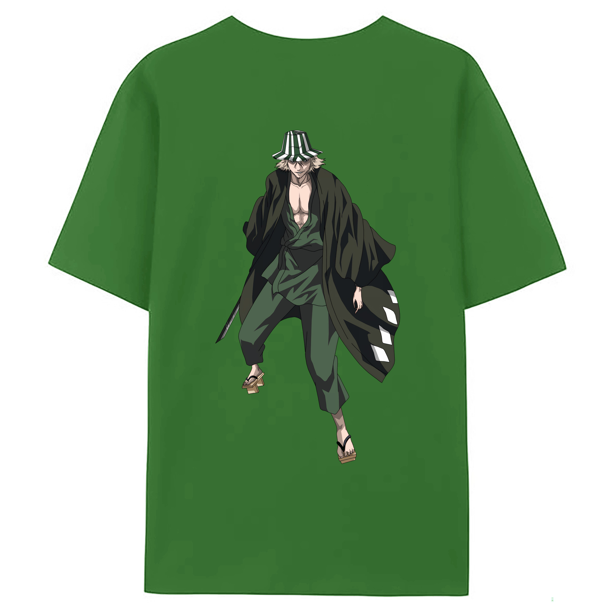 （画像用） "ブリーチ 浦原 喜助（うらはら きすけ） BLEACH Urahara Kisuke " レディース半袖Tシャツ(バックプリント)